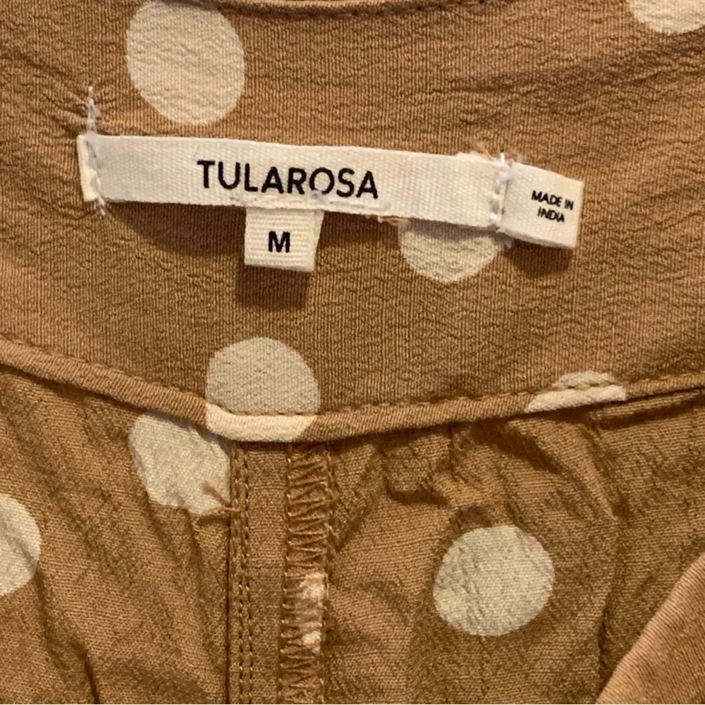 Tularosa Latte Tan White Polka Dot Maxi Marley Pant Viscose Trousers M $148.00 - Picture 9 of 14
